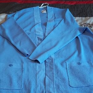 Anne Klein Periwinkle Blue Shirt Jacket
